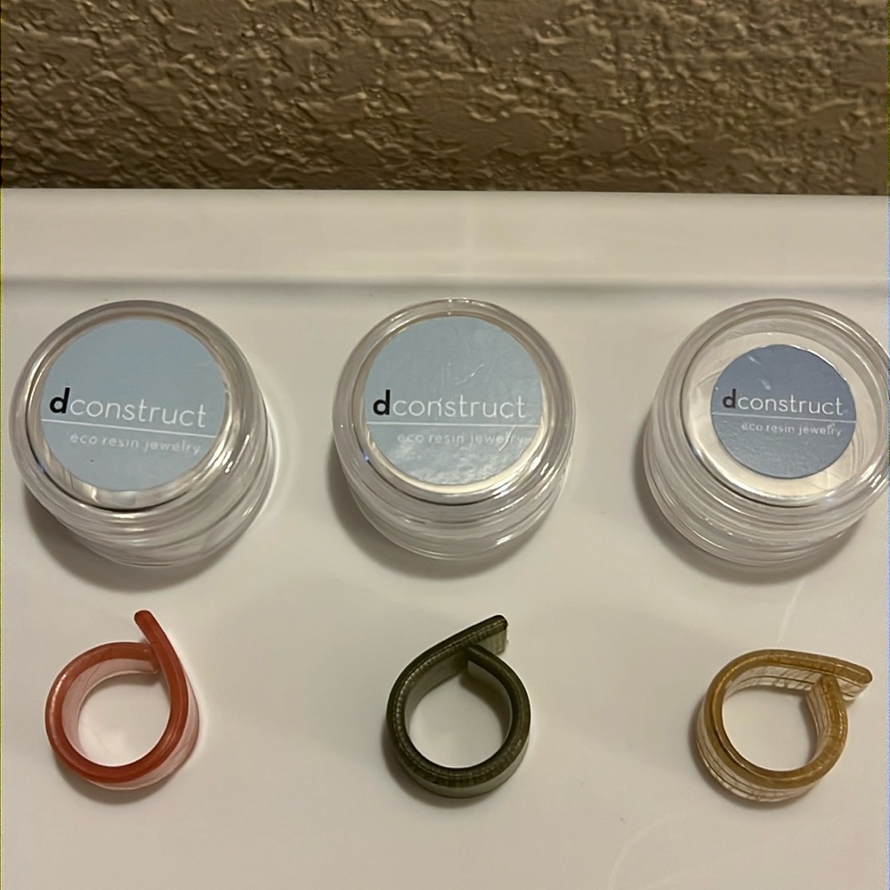 Dconstruct eco resin rings